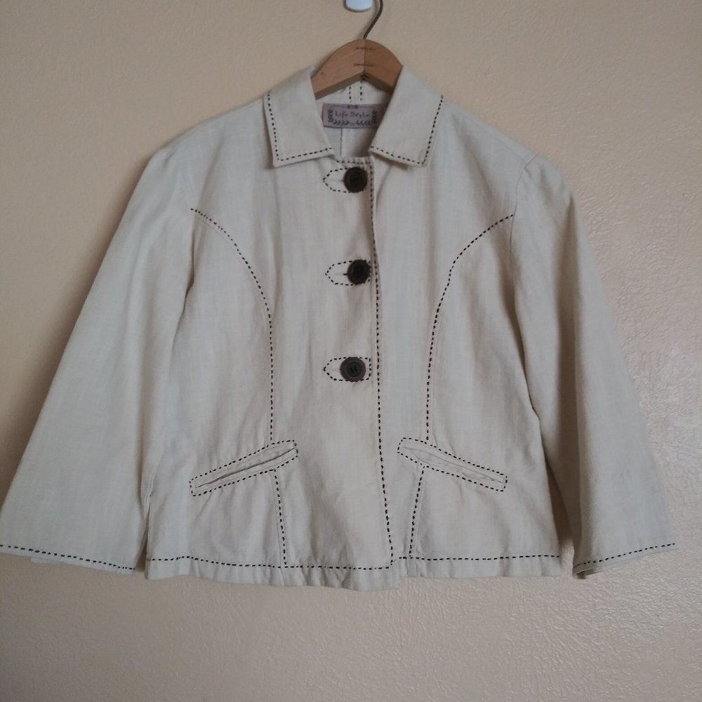 Lifestyle Vintage Lightweight Blazer Women's Small